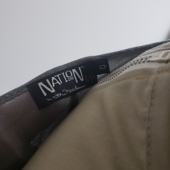 Nation Ltd Oversized Flowy Tee Shirt Grey - Picture 6 of 7